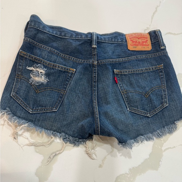 Levi's Pants - Levi's Blue Jean Shorts Distressed Cut-Off Style